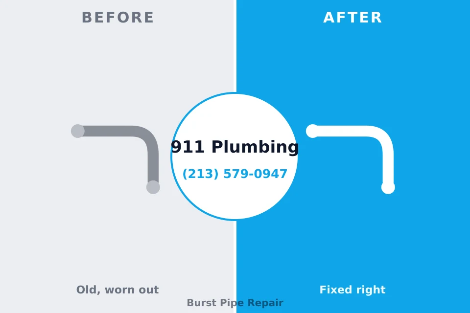 Before and after: plumbing repair Dolan Springs, AZ